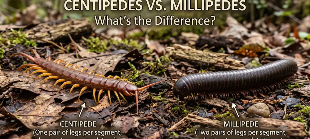 centipede and millipede comparison