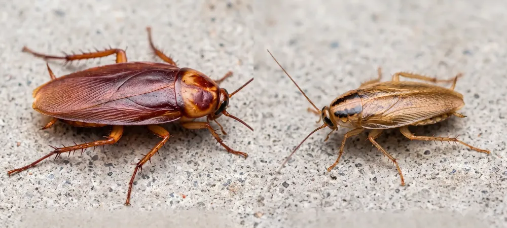 american and german cockroaches