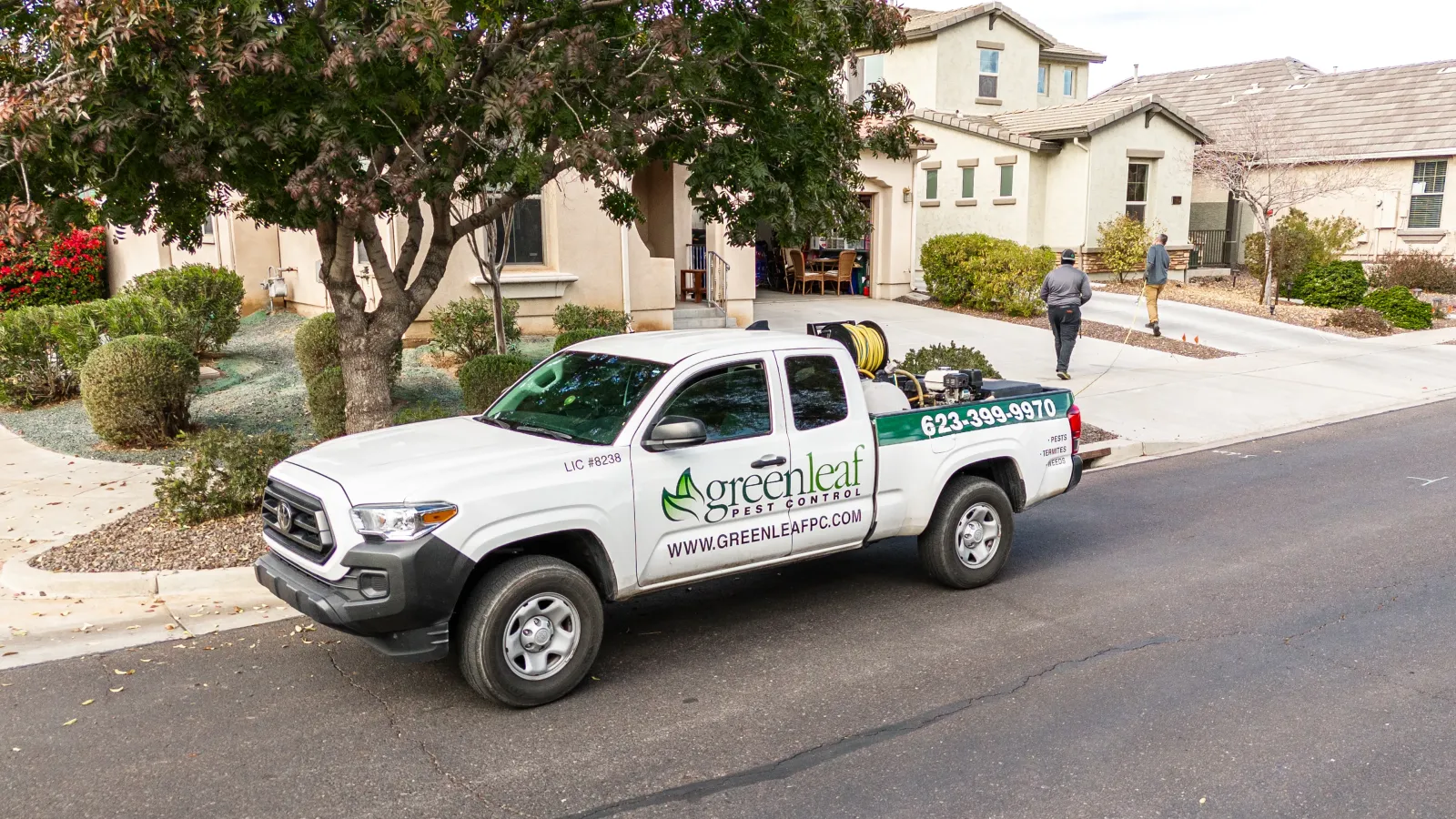 Greenleaf Termite techs at work