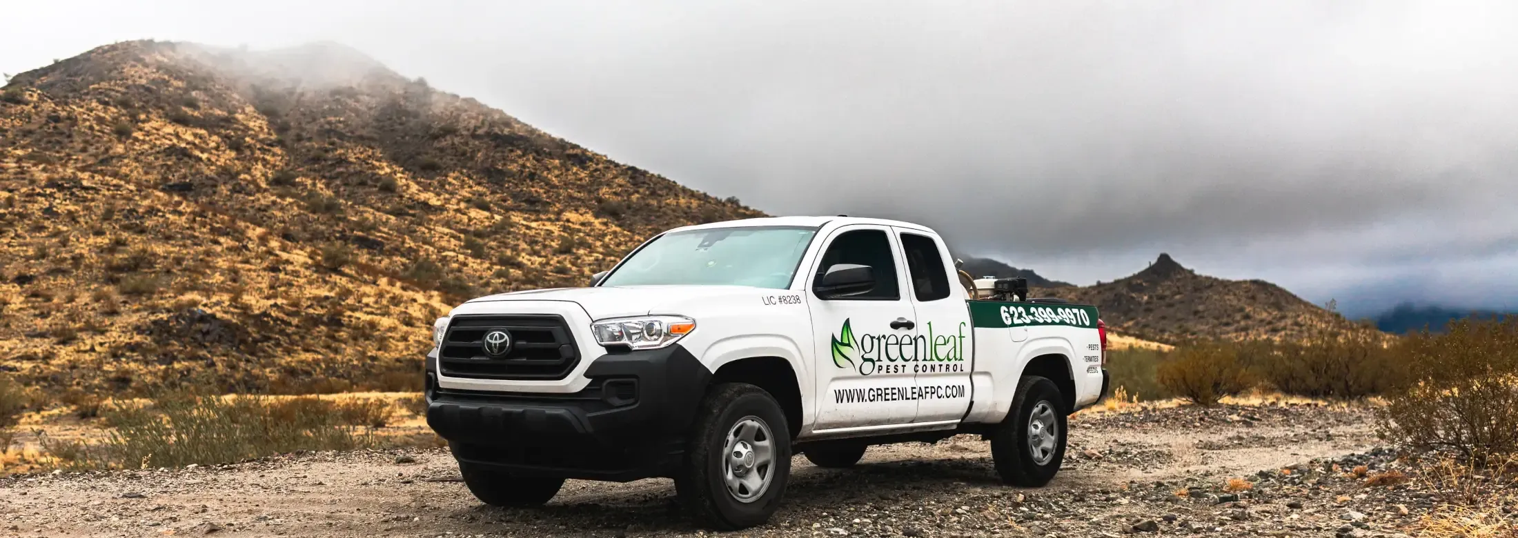 A Greenleaf Exterminator Truck